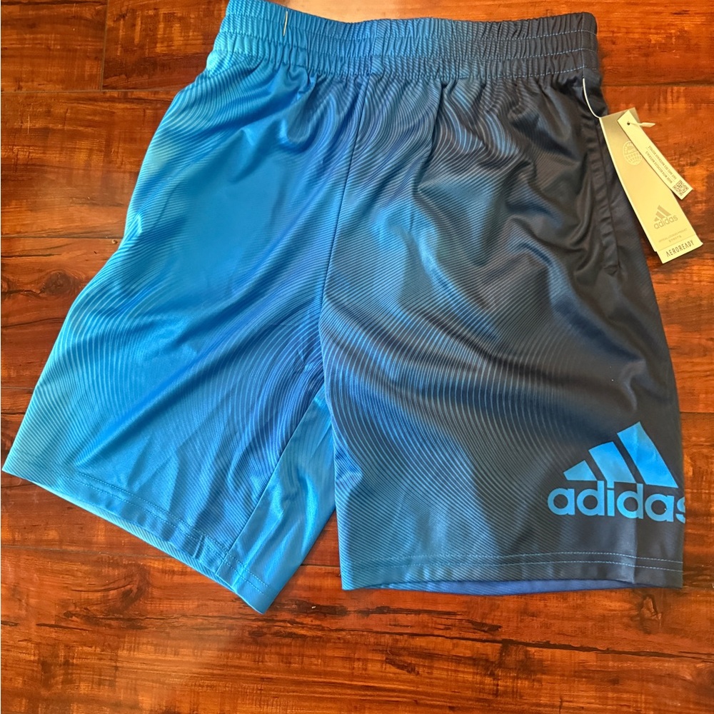 Adidas boys Blue Athletic Shorts